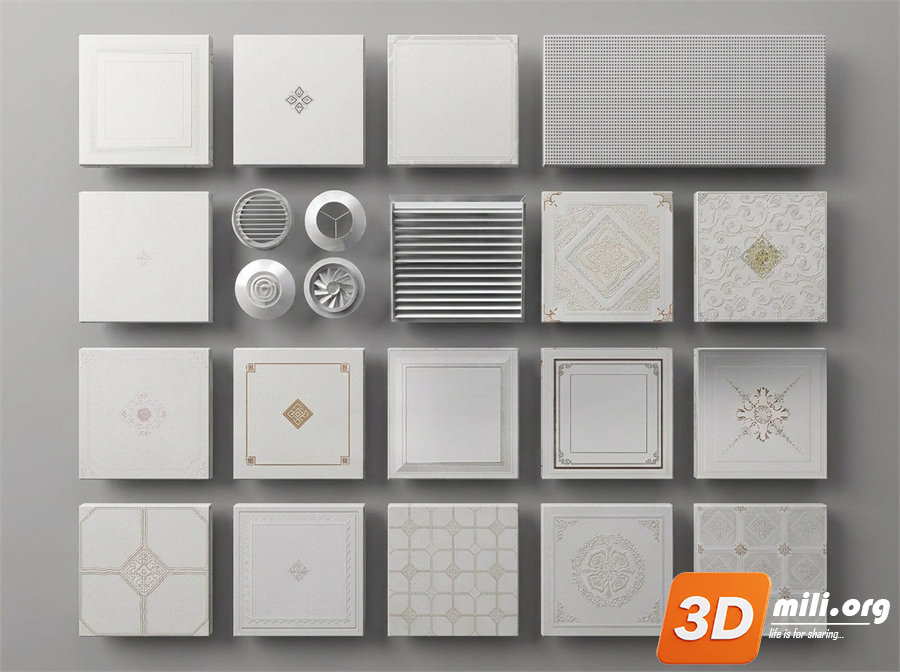 Ceiling Decoration Skp Files